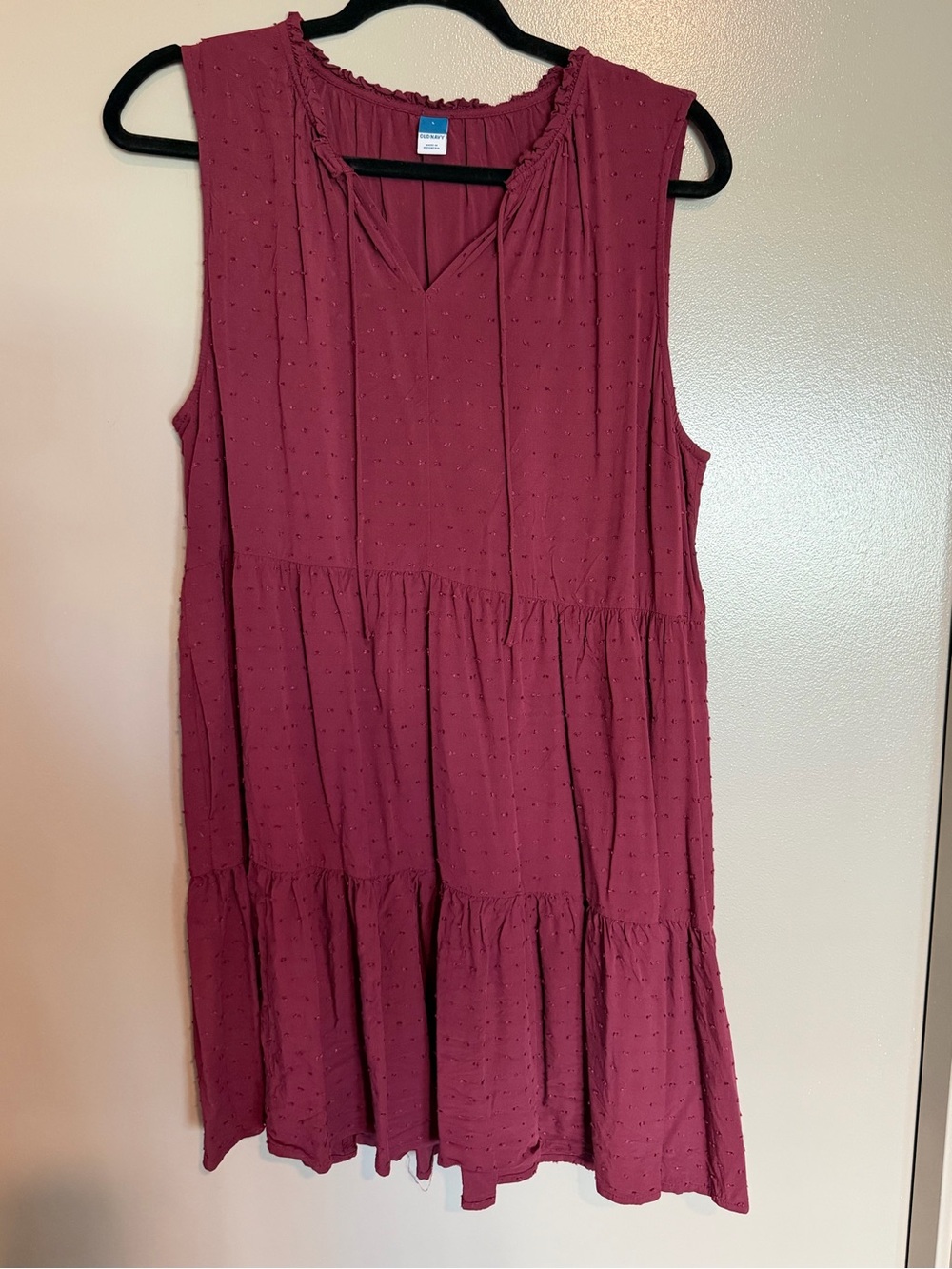 Old Navy Sleeveless Tiered Dress - Berry Pink